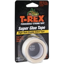 T-REX Double-Sided Super Glue Tape, High-Tack Acrylic Adhesive, 1 Each, White
