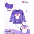 thumbnail image 2 of Outfit Disney Minnie Mouse para niña pequeña, forro polar borroso, color morado, 3T, 2 of 8