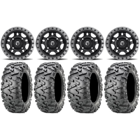 Fuel Anza Black 14 Wheels 27 BigHorn 2.0 Tires Polaris RZR XP 1000 / PRO XP / Ranger XP 900/1000