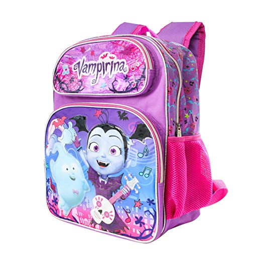 Disney Vampirina 16/" Large Shine Purple School Book Backpack