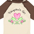 thumbnail image 4 of Inktastic Pawpaw's Girl Heart Flowers Girls Long Sleeve Baby Bodysuit, 4 of 5