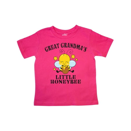

Inktastic Cute Bee Great Grandma s Little Honeybee with Stars Gift Toddler Boy or Toddler Girl T-Shirt