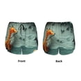 thumbnail image 3 of Salouo Paper Fox Crow Fantasy Print Women's 2 in 1 Running Shorts Double-Layer Shorts Athletic Workout Gym Yoga Shorts Running Shorts for Women-Large, 3 of 7