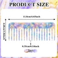 thumbnail image 4 of OPALESQUE Mini Cellulose Wide Tooth Comb,2 Pack Portable Hair Detangling Comb No Handle Pocket Size Tortoise Hair Comb for Thick Curly Wavy Wet and Dry Hair,Going Out, Traveling, Home Use, 4 of 7
