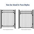 thumbnail image 2 of Xcel Cortina Anti Rust Fence Gate, Black Steel, 5' x 4', 3 Count, 2 of 4