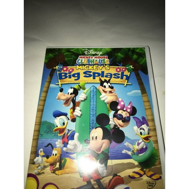 Mickey Mouse Clubhouse Mickey's Big Splash Hawaiian Luau Kids Beach Movie  DVD