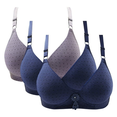 Weikingp bras for women  Thin Laceless Comfortable Breathability Underwear Large Size Brater Buckle Female Bra V Neck Vest Bralette Wireless Bra womens underwear sexy underwear for women clearance