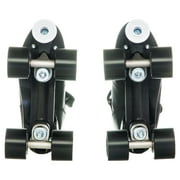 Chicago Skates Men's Deluxe Quad Roller Skates Black Classic Rink Skate, Sizes 5-13