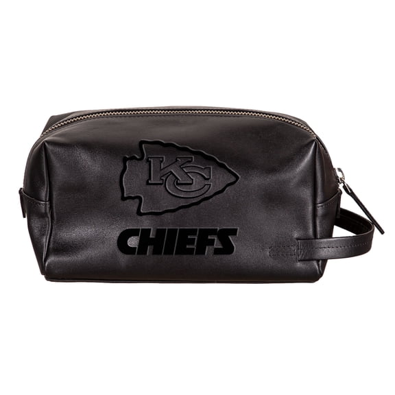 Kansas City Chiefs Hybrid Leather Lined Dopp Toiletry Bag