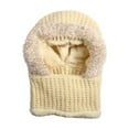 thumbnail image 4 of XIAOCHA Women’S Soft Lined Beanie，Full‑Coverage Knit Hats，Fall‑Winter Outdoor Headwear,Beige, 4 of 4