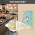 thumbnail image 5 of Yayeee Duplex Wall Plate 1-Gang 4.5"x2.7" Home Receptacle Light Switch Decorative Outlet Cover, Blue Beach Pattern, 5 of 7