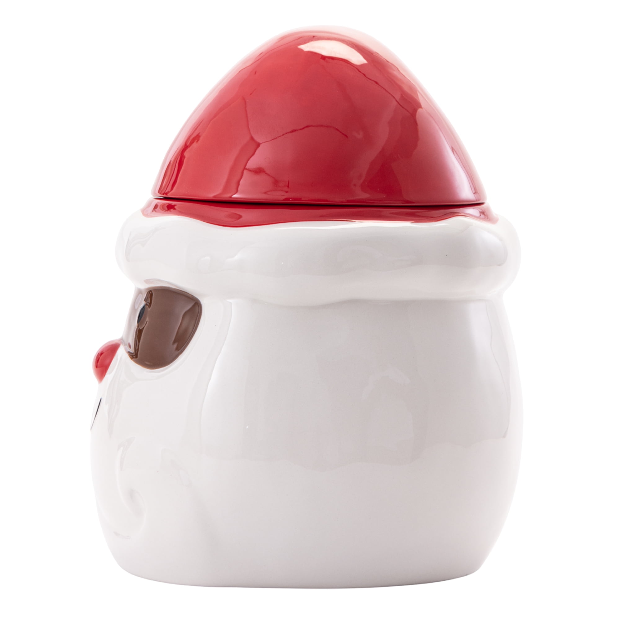 Holiday Time Figural Ceramic Cookie Jar, 81 oz, 1 Piece, Cookie Jar, Ceramic