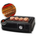 thumbnail image 2 of 1660W Smokeless Electric Grill-Portable Barbecue Grill With Detachable Baking Tray-For Indoor Outdoor BBQ&Cooking-Black, 2 of 9