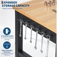 thumbnail image 4 of 48 In Adjustable Height Workbench with Heavy-Duty Rubberwood Top and Built-In Power Outlets - 2500 LB Capacity Table for Garage Workshop Office, 4 of 7
