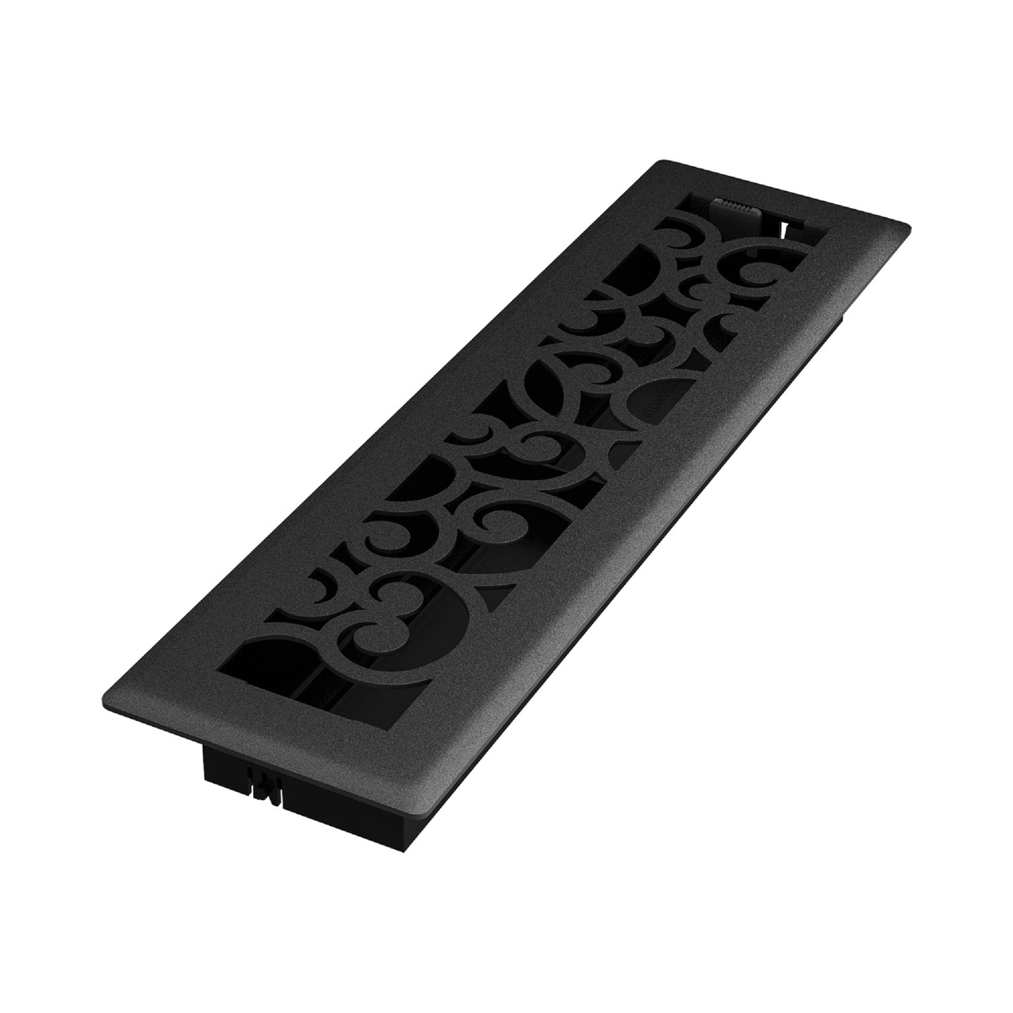 Imperial Wonderland 2-1/4 In. x 12 In. Black Iron Steel Floor Register RG3457