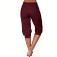 thumbnail image 4 of Xixinqiwan Capri Sweatpants for Women Summer Joggers Casual Workout Yoga Pants High Waisted Drawstring Athletic Leggings, 4 of 9