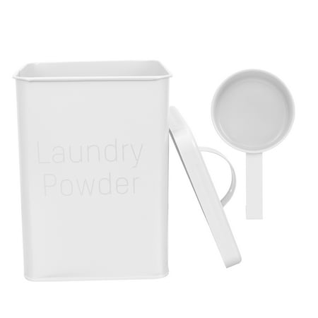 

1 Set Laundry Powder Container Iron Washing Powder Bucket Laundry Powder Holder