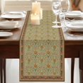 thumbnail image 3 of Table Runners 72 Inches Long Dress Scarves, Boho Geometric Abstract Floral Farmhouse Kitchen/Dining Table Runner, Coffee Tablerunners, Vintage Ethnic Flower Textured 16x72 Inch, 3 of 9