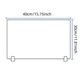thumbnail image 2 of Frosted Acrylic Desktop Privacy Screen Standing Partition Panel for Workspace Visual Barrier and Focus Enhancement, 2 of 8
