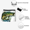 thumbnail image 3 of Vsdgher Big bass fish Pattern Men's Boxer Brief Underwear,Soft Funny Underwear for Men-XX-Large, 3 of 5
