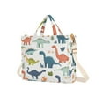 thumbnail image 7 of FORMRS Womens Corduroy Tote Bag Crossbody Shoulder Handbag with Pocket, Dinosaur Pattern, 7 of 7