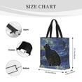 thumbnail image 4 of Kll Shambhala Cat Pattern Aesthetic Tote Bag For Women Beach Bag Shopping Bags Shoulder Bag Reusable Grocery Bags, 4 of 8