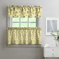 thumbnail image 2 of Kitchen Curtains 24 Inch Short - 3 Panel Set with Cute Bumble Bee and Honeycomb Print, Rod Pocket Window Curtain, 100% Polyester for Bee Lovers, Farmhouse, Kitchen, Living Room, Easy Wash, 2 of 6
