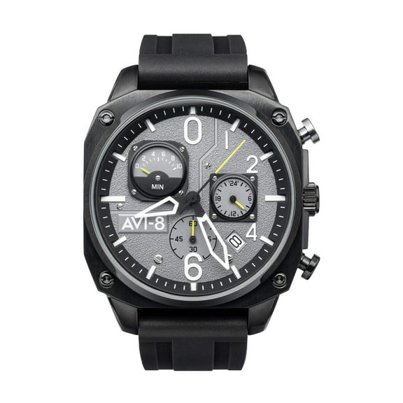 AVI-8 Hawker Hunter Retrograde Stainless Steel 45mm Japanese Quartz Wristwatch