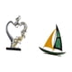 thumbnail image 5 of Estatua de pareja,Figura de pareja besándose,regalo de boda moderno,Figura de velero,Escultura de velero de hierro para decoración de oficina y hogar,Estatua de barco de escritorio para, 5 of 8