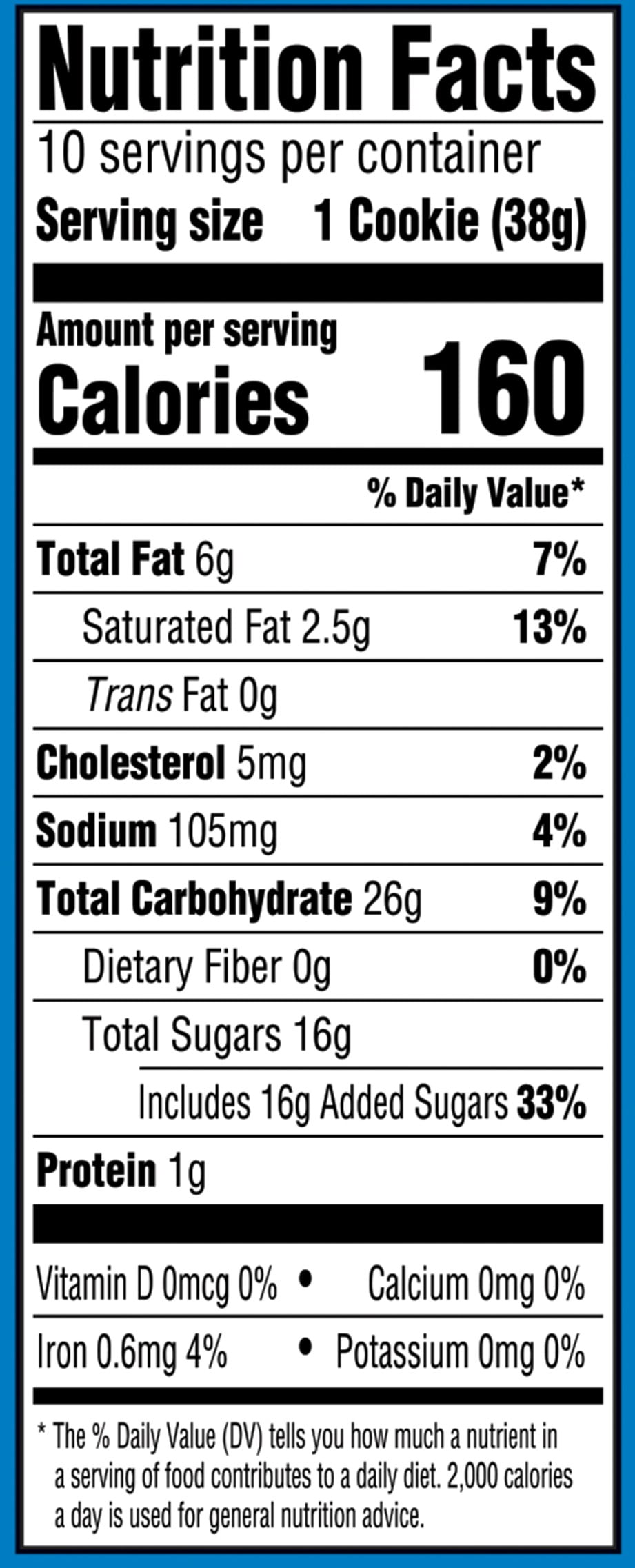 *Lofthouse Frosted Sugar Cookies, Blu Wht, 10 Count, 13.5 oz