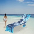 thumbnail image 2 of Yhmxh Beach Chair Cover With Side Pockets,Microfiber Chaise Chair Towel Cover For Sun Lounger Pool Sunbathing Garden Beach Hotel,Easy To Carry Around, 2 of 5