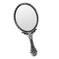 thumbnail image 2 of EeaseCA 1pc Vintage Style Handheld Mirror Ladies Cosmetic Mirror Carving Pattern Mirror, 2 of 9