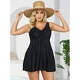 thumbnail image 2 of JYLFC Womens Plus Size Swimwear Summer Tankini Swimsuits, Black 2XL, 2 of 4