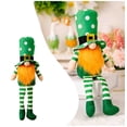 thumbnail image 2 of Wovilon Home Decor St Patricks Day Decorations St. Patrick'S Day Gnome Decoration, Handmade Green Spring Plush Doll, Irish Dwarf Decorations Home Gift Table Ornaments, 2 of 5