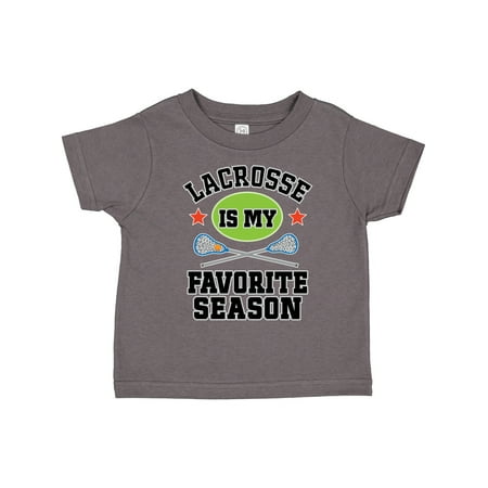 

Inktastic Lacrosse is My Favorite Season Gift Toddler Boy or Toddler Girl T-Shirt