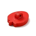 thumbnail image 3 of Strawberry Buttons Wooden Buttons Crimson about 22mm long 17mm wide 3.8mm thick, 3 of 4