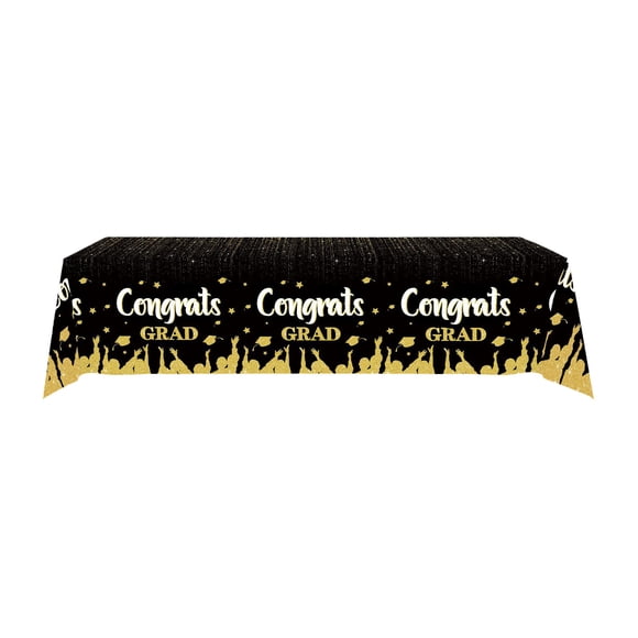 Ohufall Nappe de Collation des Grades en Plastique 108x54 Pouces Promotion 2026 Décorations de Fête Fournitures de Cérémonie