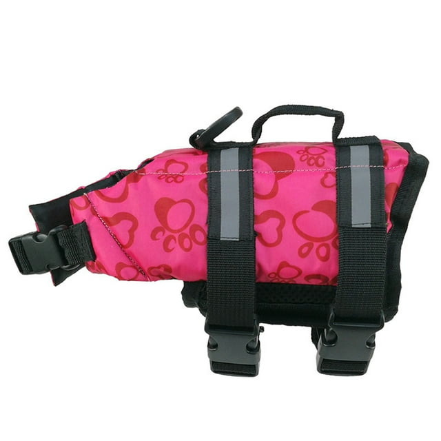 CAROOTU Reflective Pet Life Jackets Adjustable Dog Swimming Reflective Safe Vest Pet Life Preserver