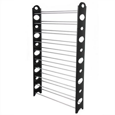 50 Pair Free Standing 10 Tier Shoe Tower Rack Organizer Space Saving Shoe Rack
