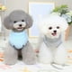 thumbnail image 5 of Dinheiro Paquete de 2 suéteres para perros con anillo de arnés, suéteres de forro polar cálido para cachorros, ropa de invierno para mascotas, ropa con agujero para correa (azul+gris) L, 5 of 5