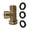 A, variant on Corrosions Resistant T Type Hose Adapter 3/4Inch Thread Brass Plumbing Joint Swivels Pipe Fitting Tees Easy to Install