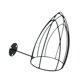 thumbnail image 1 of Soporte de alambre de metal para sombreros, montaje en pared, instalación conveniente, gorra de béisbol creativa negro, 1 of 9