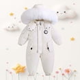 thumbnail image 2 of Wxolcjlv Baby Boys Girls Winter Snowsuit Bodysuits Thermal Warm Outdoor Ski Romper Unisex Zip Up Hooded One-Piece Jumpsuit,3-4 Years, 2 of 7