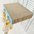thumbnail image 4 of Parrot Perch, Bird Standing Board, Bird Chewing Toy Paw Grinding Perch, Cardboard Platform Playground Cage Accessories For Cockatiel Parakeets, 4 of 6