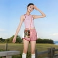 thumbnail image 3 of Lightweight Crossbody Cell Phone Purse Bag with Arm Band, Wallet & Key Pouch for Walking, Travel and Hiking, Dog, Pink, 3 of 7
