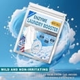 thumbnail image 4 of Enzyme Laundry Booster Odor Remover - 2 lbs Enzymatic Clothes Stain Cleaner Powder, Natural Deodorizer with Bio Active Enzymes, Detergent Additive Eliminator for Sweat, Oil, Blood - 68 Loads (32 oz), 4 of 8