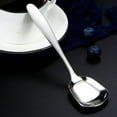 thumbnail image 5 of Large Stainless Steel Soup Spoons, Arithmetic Square Head Stainless Steel Spoons, Flat Square Spoon Long Handle Big Soup Spoon for Tea, Dessert, Sugar Walmart Outlet, 5 of 8