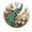 FFclock022, variant on ZXCXRQFa Clock Peacock Rose Wall Clock Silent 10 Inch Round Decorative Battery Operated Non Ticking Wood Quiet Clocks for Bedroom Office School Home
