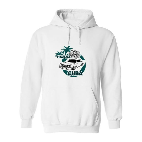 Havana Cuba Hoodie Men -SPIdeals Designs, Male Large