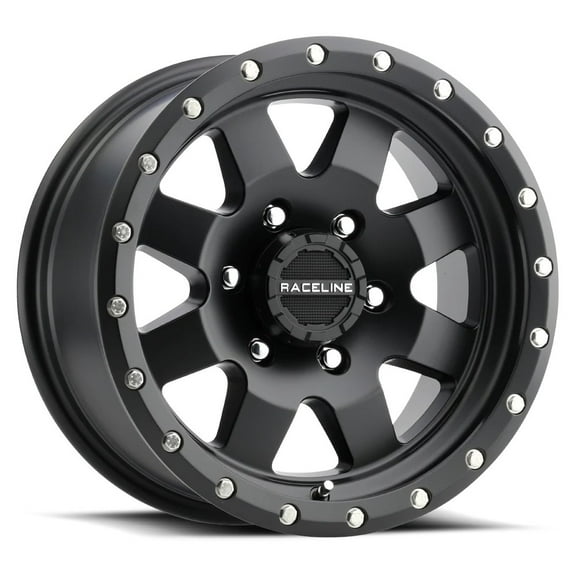 14x6 Raceline 935B Defender Trailer Satin Black Wheel 5x4.5 (0mm)